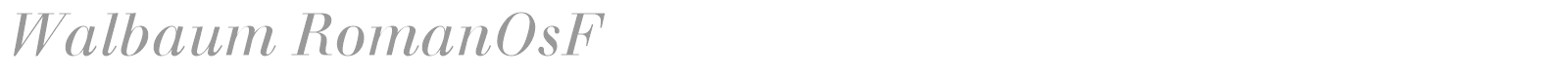 Walbaum RomanOsF font preview